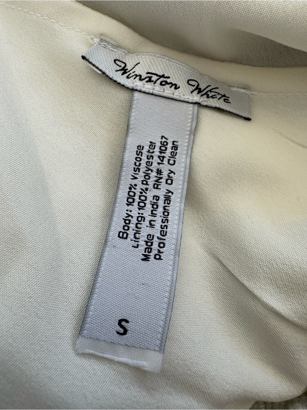 WINSTON WHITE Floral V-Neck White Romper with Purple Print - Picture 3 of 3